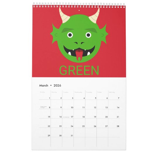 EIGENSPY-Farbmonster Kalender (Mär 2026)