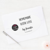 Eigenständig mit Liebe Berufliches, individuell an Ovaler Aufkleber (Umschlag)