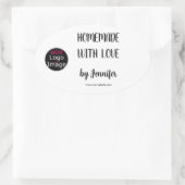 Eigenständig mit Liebe Berufliches, individuell an Ovaler Aufkleber (Tasche)