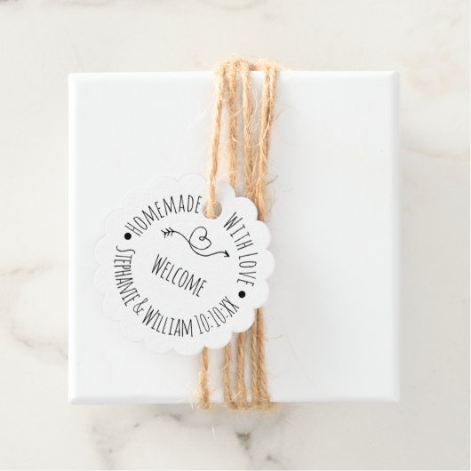 Eigenständig mit Liebe-Kraft-Papier | Hochzeit Geschenkanhänger (Beispiel)