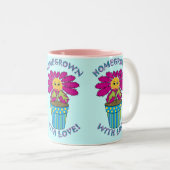 Eigenständig mit Liebe Zweifarbige Tasse (VorderseiteRechts)