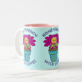 Eigenständig mit Liebe Zweifarbige Tasse (Vorderseite Links)