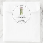 Eigenständig nur für Sie Spargel Runder Aufkleber (Tasche)
