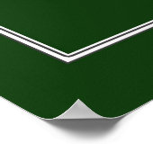 Eigenständige Großserienmauer in Grün Poster (Ecke)