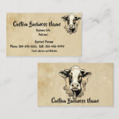 Eigenständige Rinderschällinge Visitenkarte (Vorne/Hinten)