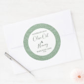 Eigenständige Seife Etikett Blumenmuster Olivenöl Runder Aufkleber (Umschlag)