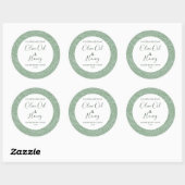 Eigenständige Seife Etikett Blumenmuster Olivenöl Runder Aufkleber (Blatt)