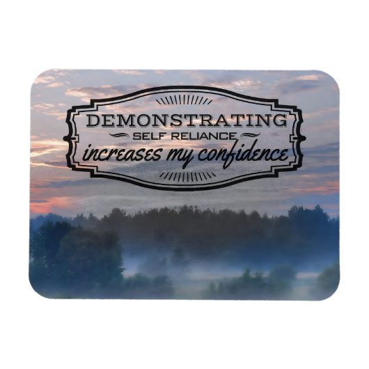 "Eigenständigkeit" Motivation Affirmation Flexibel Magnet (Horizontal)