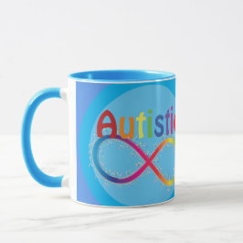 Eigentlich Autistic Rainbow Infinity Coffee Tasse