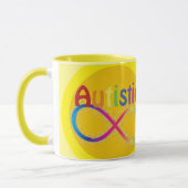 Eigentlich Autistic Rainbow Infinity Coffee Tasse (Links)