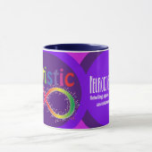 Eigentlich Autistic Rainbow Infinity Coffee Tasse (Zentrum)
