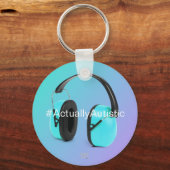 '#Eigentlich Autistische Autismus / Neurovielfalt Schlüsselanhänger (Vorderseite)