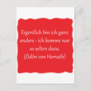 Eigentlich bin ich ganz ganz anders... postkarte