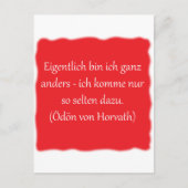 Eigentlich bin ich ganz ganz anders... postkarte (Vorderseite)