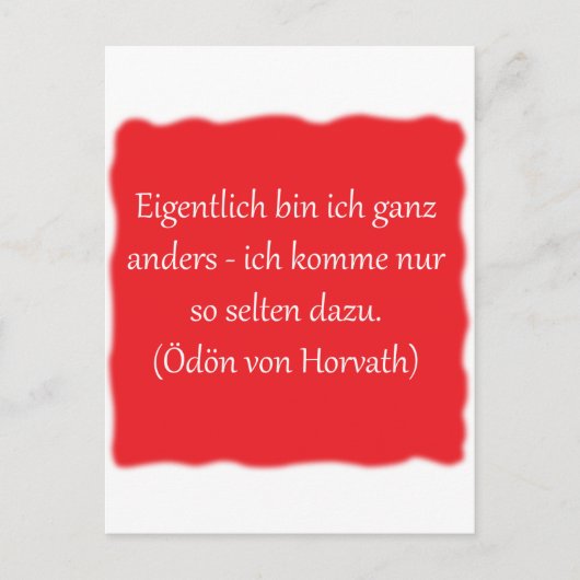 Eigentlich bin ich ganz ganz anders... postkarte (Vorderseite)