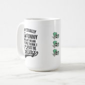 Eigentlich bin ich nicht lustig, nur den Sarasmus  Kaffeetasse (Vorderseite Links)