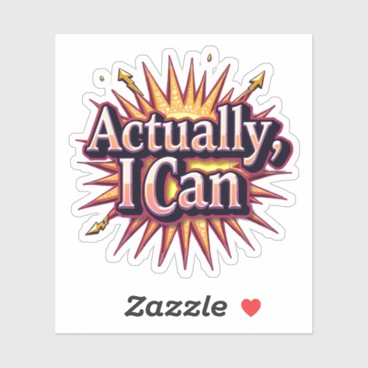 Eigentlich kann ich Motivierend Aufkleber (Blatt)