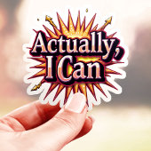 Eigentlich kann ich Motivierend Aufkleber