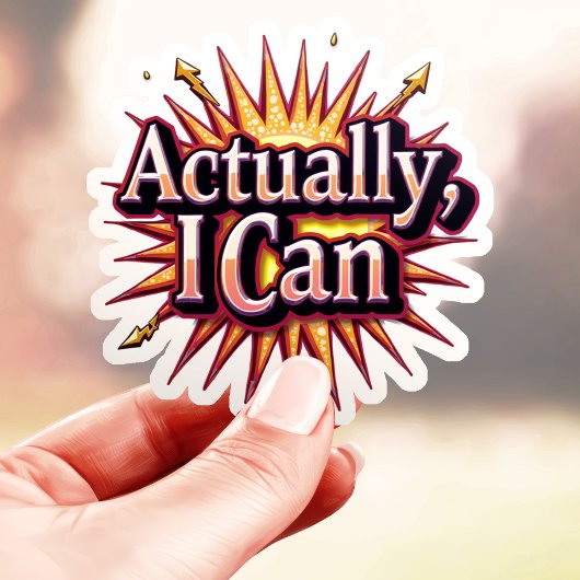 Eigentlich kann ich Motivierend Aufkleber