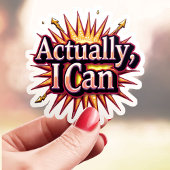 Eigentlich kann ich Motivierend Aufkleber