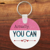 Eigentlich kann man Typografie Schlüsselanhänger (Vorderseite)