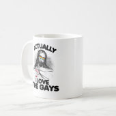 Eigentlich Liebe ich die Homosexuellen Kaffeetasse (Vorderseite Links)