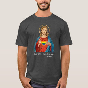 EIGENTLICH LIEBE ICH SCHWULE. JESUS LIEBT LGBTQ+ T-Shirt