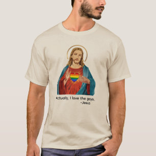 EIGENTLICH LIEBE ICH SCHWULE. JESUS LIEBT LGBTQ+ T-Shirt