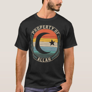 Eigentum Allahs Shirt, Halbmond und Stern-Muslime T-Shirt