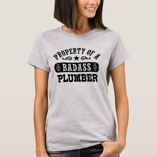 Eigentum an einem Badass Plumber T-Shirt (Vorderseite)
