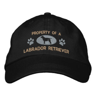 Eigentum an einem Labrador Retriever bestickter Hu Bestickte Baseballkappe