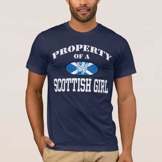 Eigentum an einem schottischen Mädchen T-Shirt (Vorderseite)