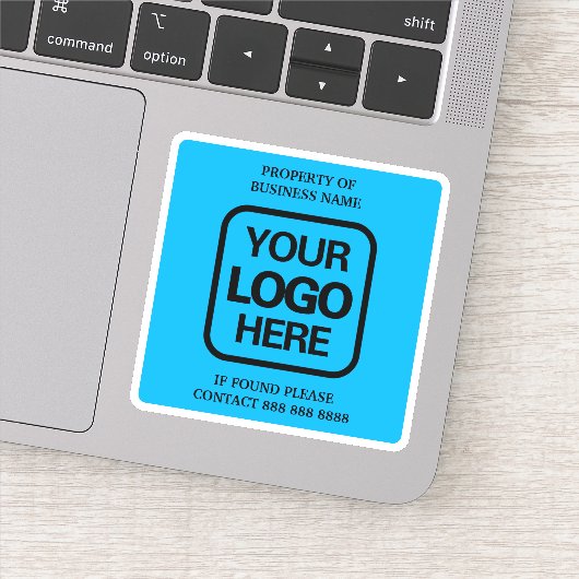 Eigentum an Firmenlogo Einfach moderne blauen Himm Aufkleber (Detail)