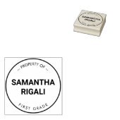 Eigentum an Individuelle Name Briefmarke Gummistempel (Stempel)