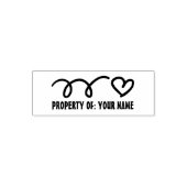 Eigentum an Schulbüchern, die sich selbst in die B Permastempel (Design)