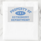 Eigentum der Abteilung Astronomie Rechteckiger Aufkleber (Tasche)