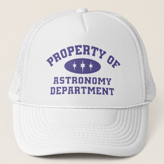 Eigentum der Abteilung Astronomie Truckerkappe (Vorderseite)