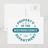 Eigentum der Abteilung Neurowissenschaften Postkarte (Vorne/Hinten)