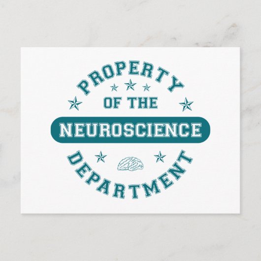 Eigentum der Abteilung Neurowissenschaften Postkarte (Vorderseite)