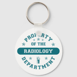 Eigentum der Abteilung Radiologie Schlüsselanhänger