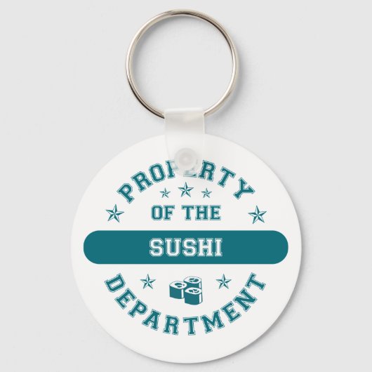 Eigentum der Abteilung Sushi Schlüsselanhänger (Vorderseite)