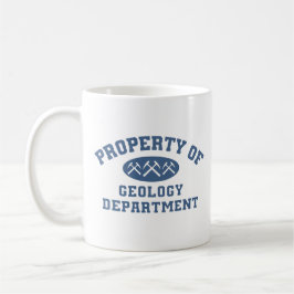 Eigentum der Geologie-Abteilung Kaffeetasse