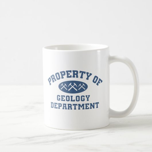Eigentum der Geologie-Abteilung Kaffeetasse (Rechts)