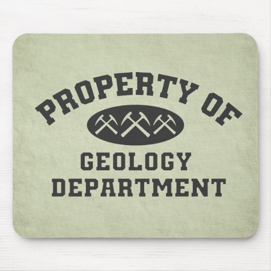 Eigentum der Geologie-Abteilung Mousepad (Vorne)