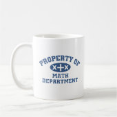 Eigentum der Mathe-Abteilung Kaffeetasse (Links)