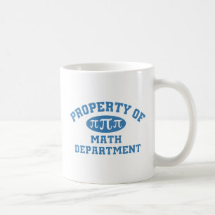 Eigentum der Mathematikabteilung (blau) Kaffeetasse