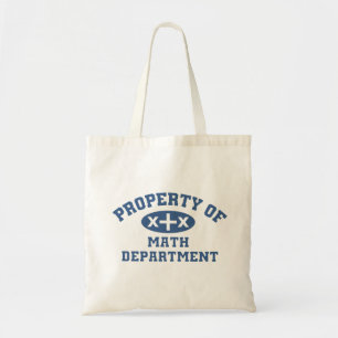 Eigentum der Mathematikabteilung (blau x+x) Tote B Tragetasche