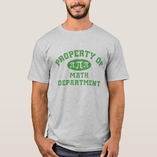 Eigentum der Mathematikabteilung (grün) T-Shirt (Vorderseite)