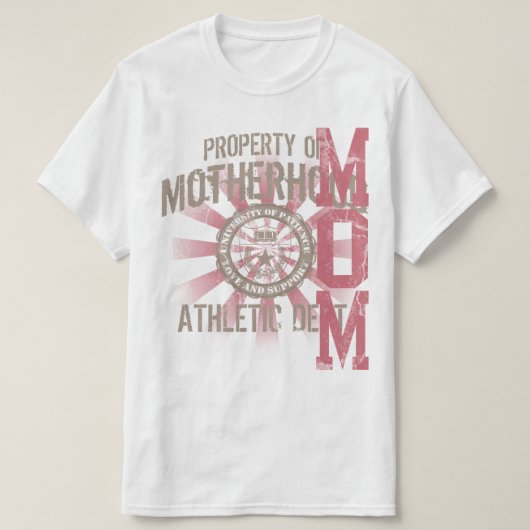 Eigentum der Mutterschaft Athletic dept. Mama T -  T-Shirt (Design vorne)