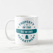 Eigentum der nähenden Abteilung Kaffeetasse (Links)